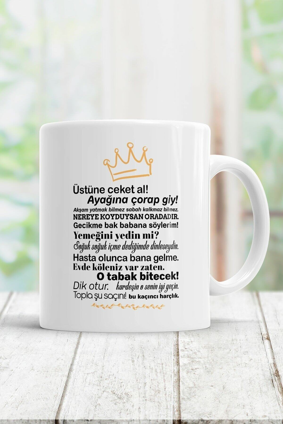 Anne Sözleri Kupa Bardak