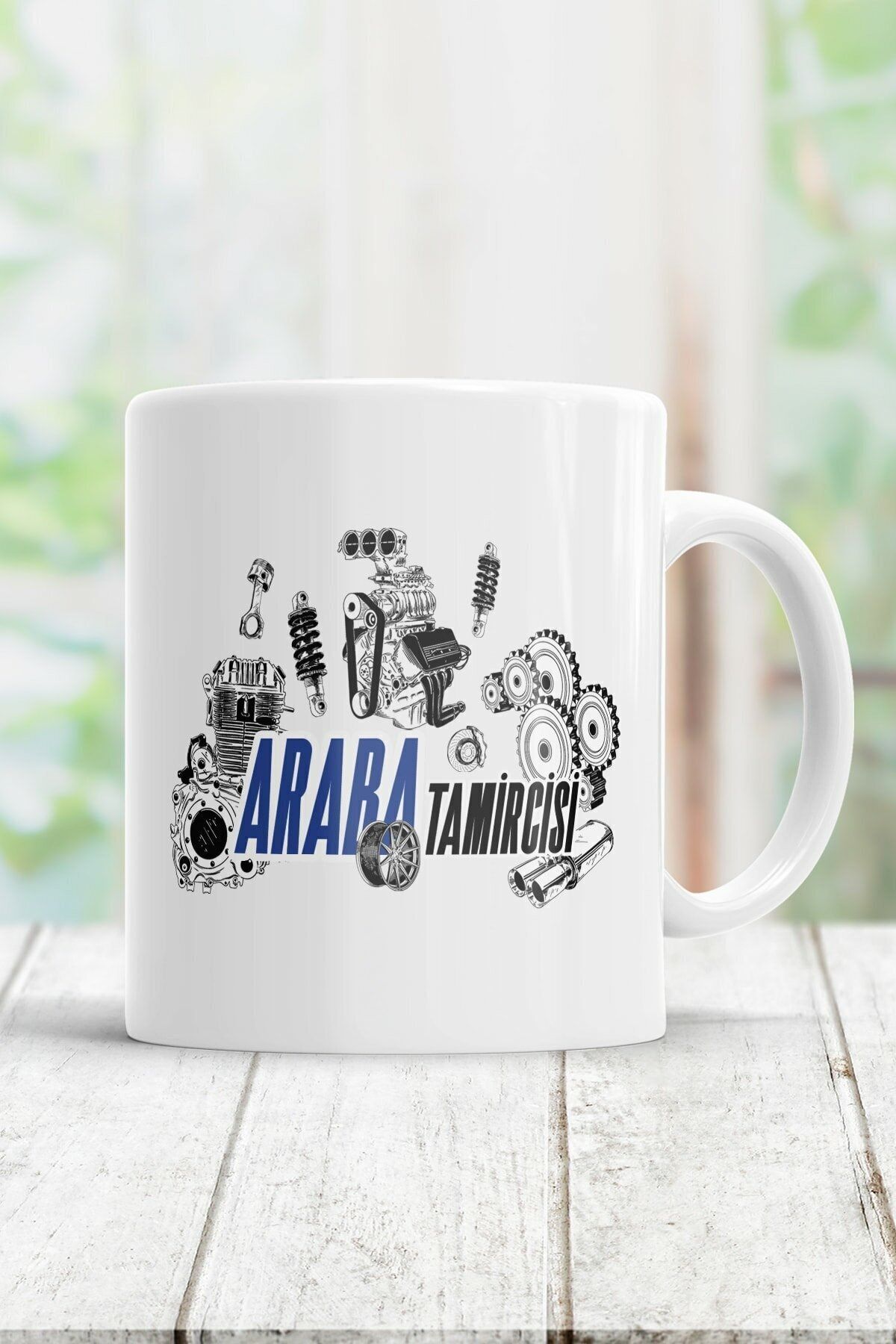 Araba Tamircisi Kupa Bardak