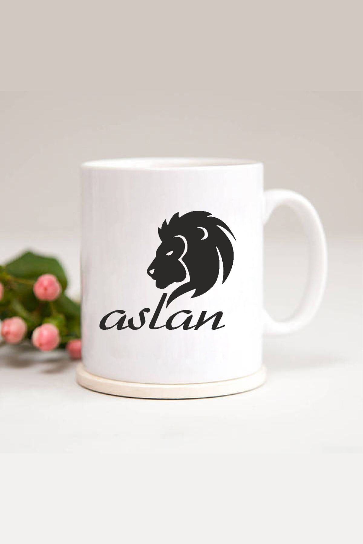 Aslan Burcu Baskılı Kupa Bardak