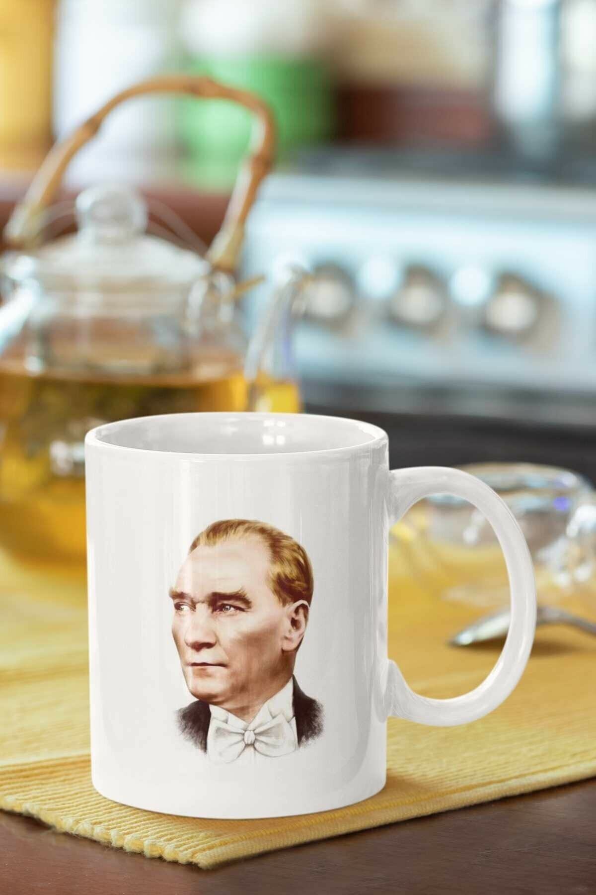 Atatürk Baskılı Porselen Kupa Bardak