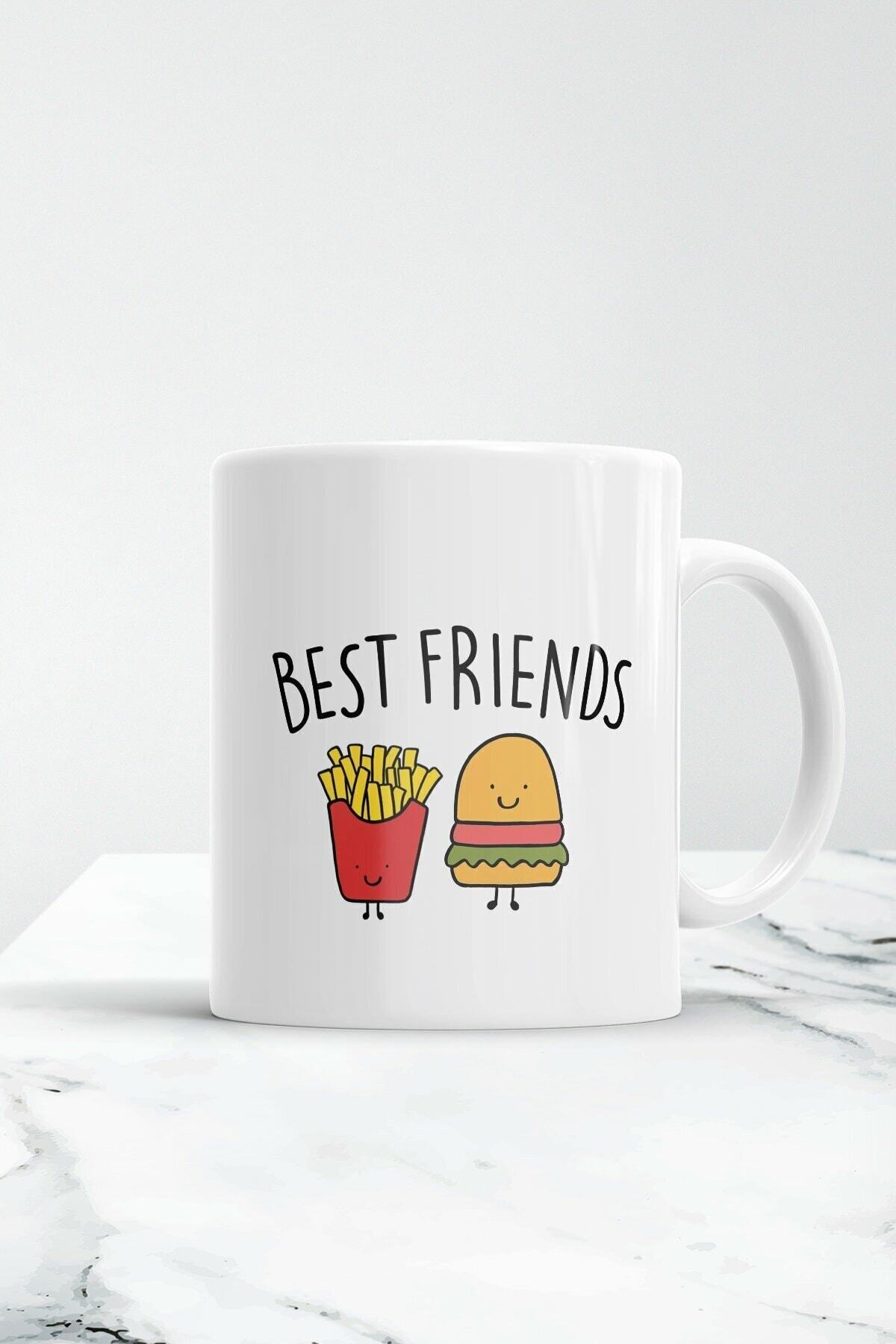 Best Friends Patates Hamburger Kupa Bardak