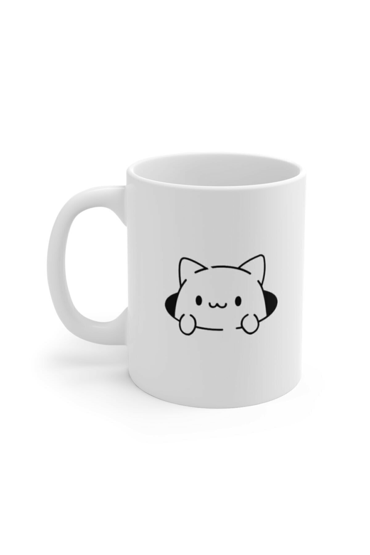 Curious Catt Baskılı Kupa Bardak