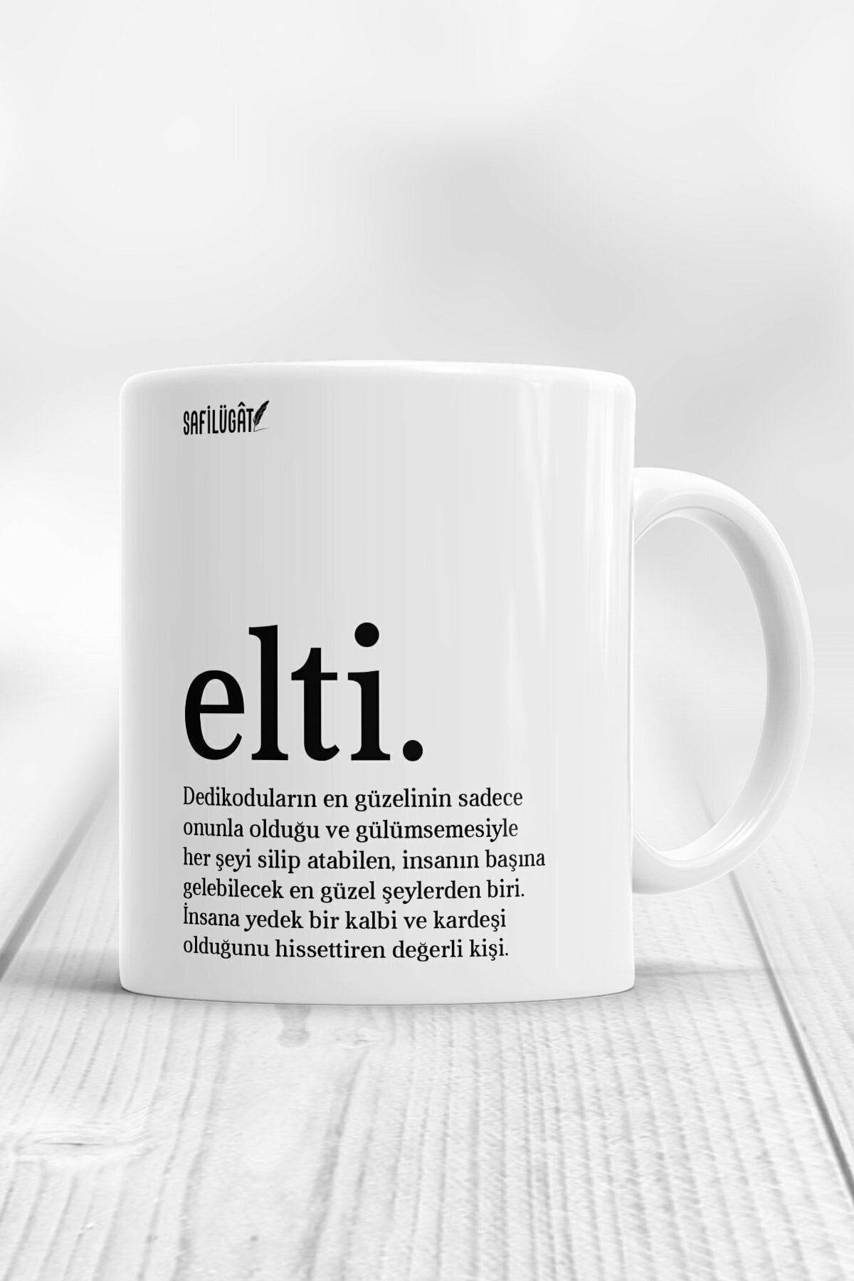Elti Açıklamalı Baskılı Kupa Bardak