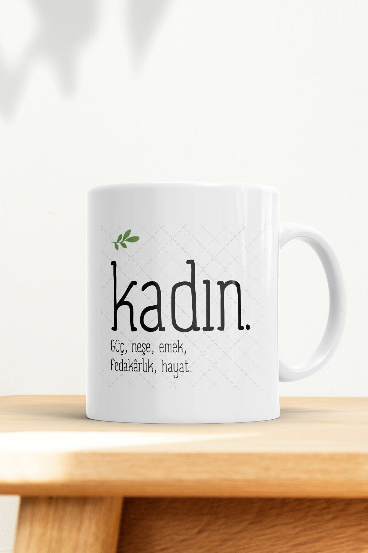 Kadın Baskılı Kupa Bardak