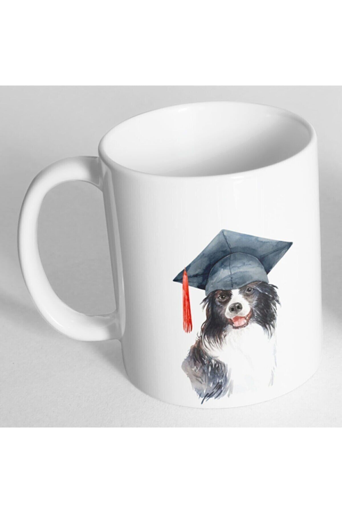 Kepli Perro Collie Barbudo Resim Baskılı Kupa Bardak