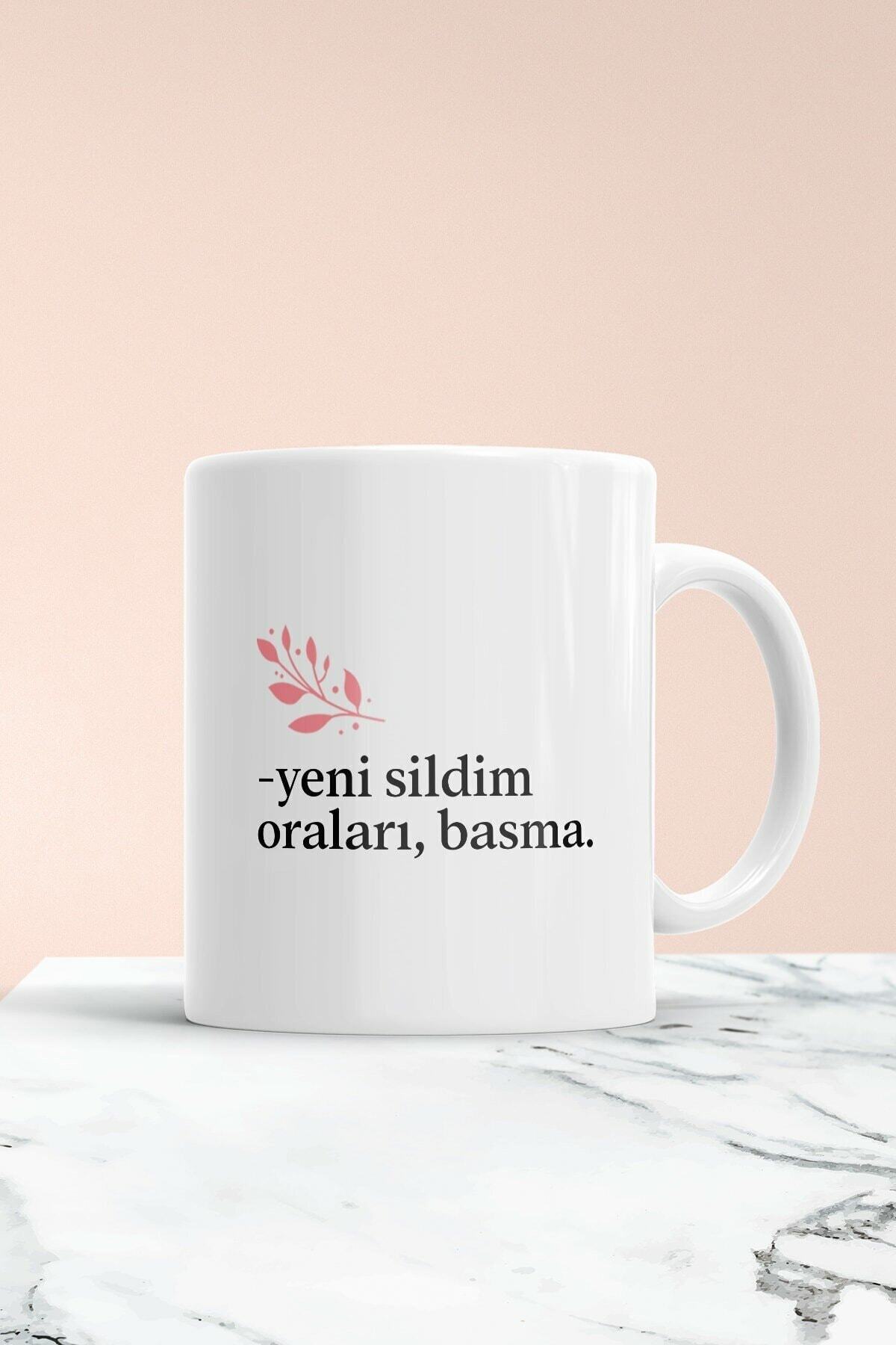 Klasik Anne Sözleri Hemen Koş Sarı Bezi Getir Baskılı Kupa