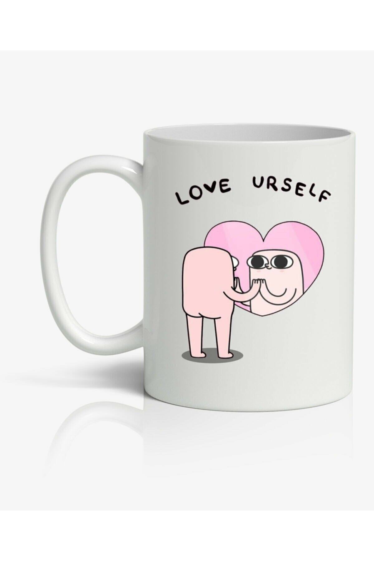 Love Urself Baskılı Kupa Bardak