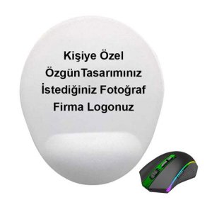 Kişiye Özel Tasarım Baskılı Bilek Destekli Mouse Pad - Görsel 1