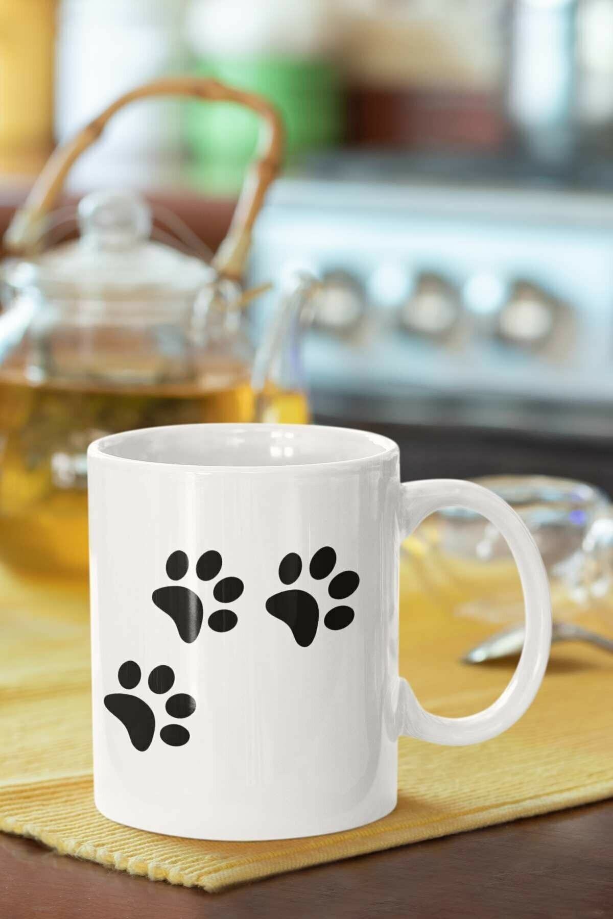 Motif Baskılı Porselen Kupa Bardak