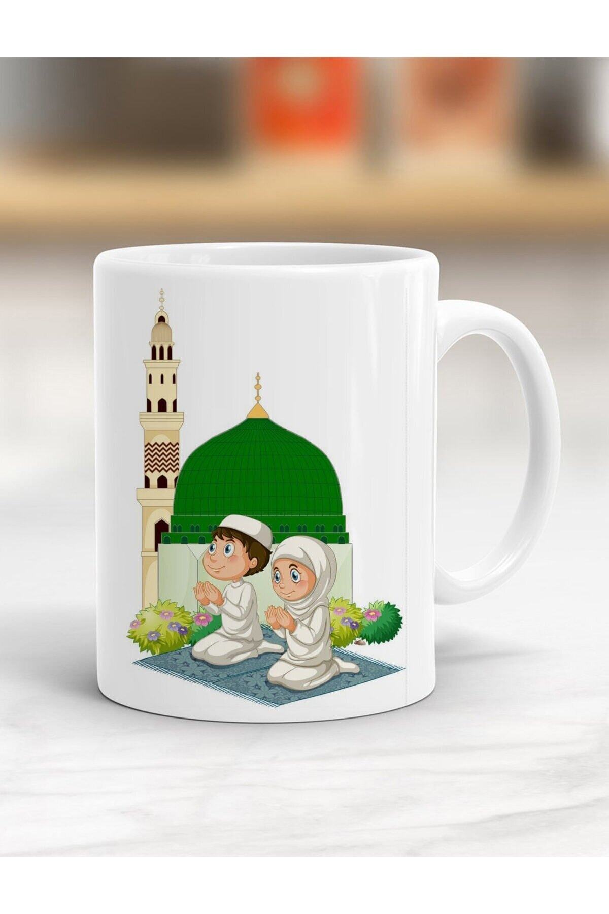 Namaz Kılan Eş Baskılı Kupa Bardak