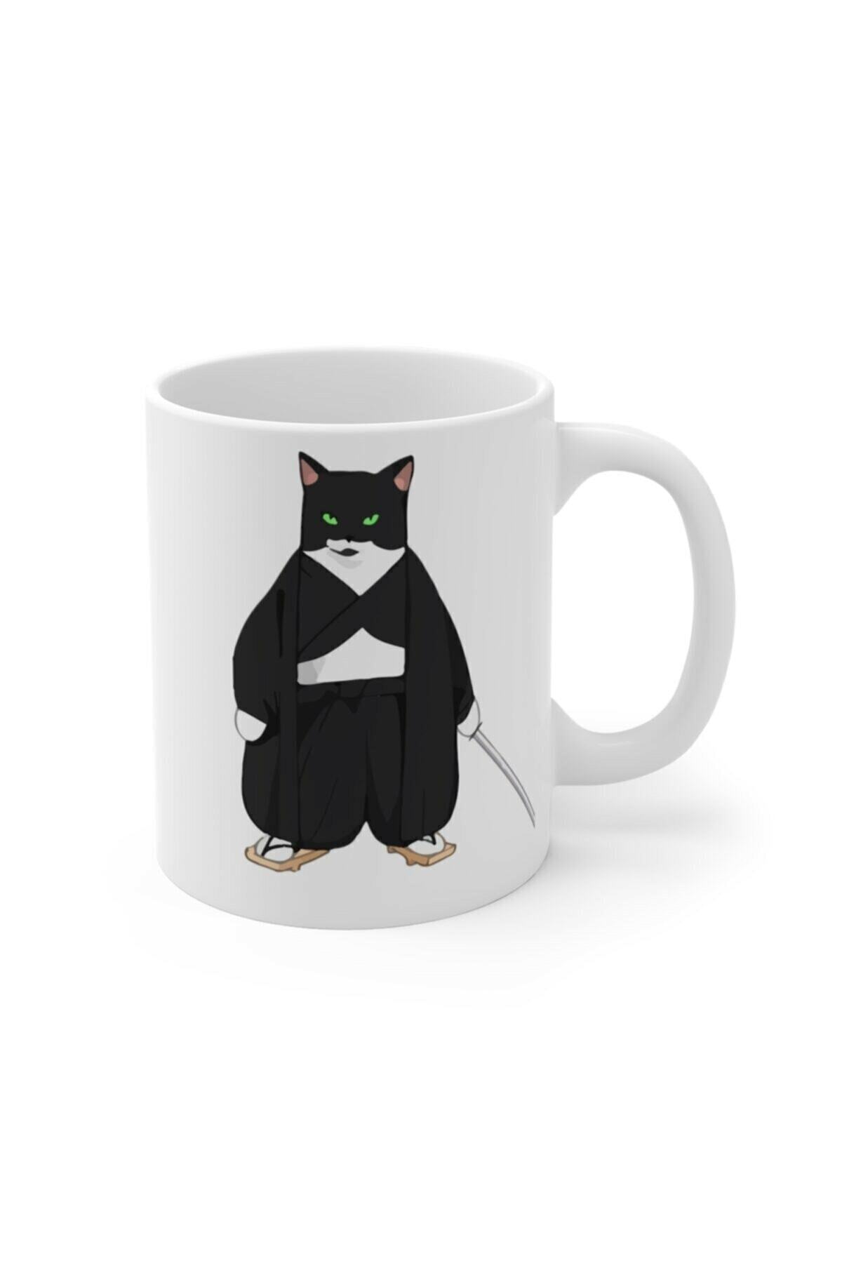 Ninja Kedi Baskılı Kupa Bardak