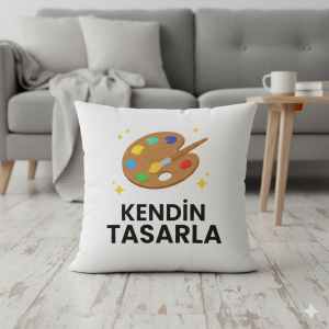 Kişiye Özel Saten Kare Yastık 40x40 cm - Görsel 3