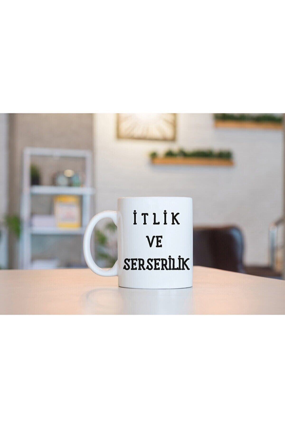 Özel Tasarım "itlik Ve Serserilik Baskılı" Porselen Kupa Tfkv