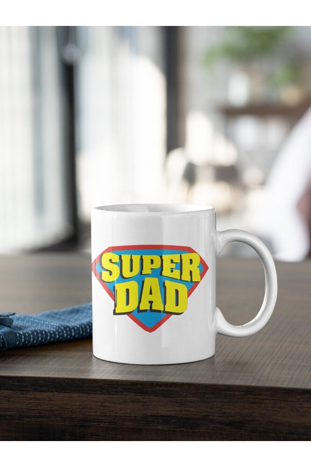 Süper Dad Baba Yazı Baskılı Kupa