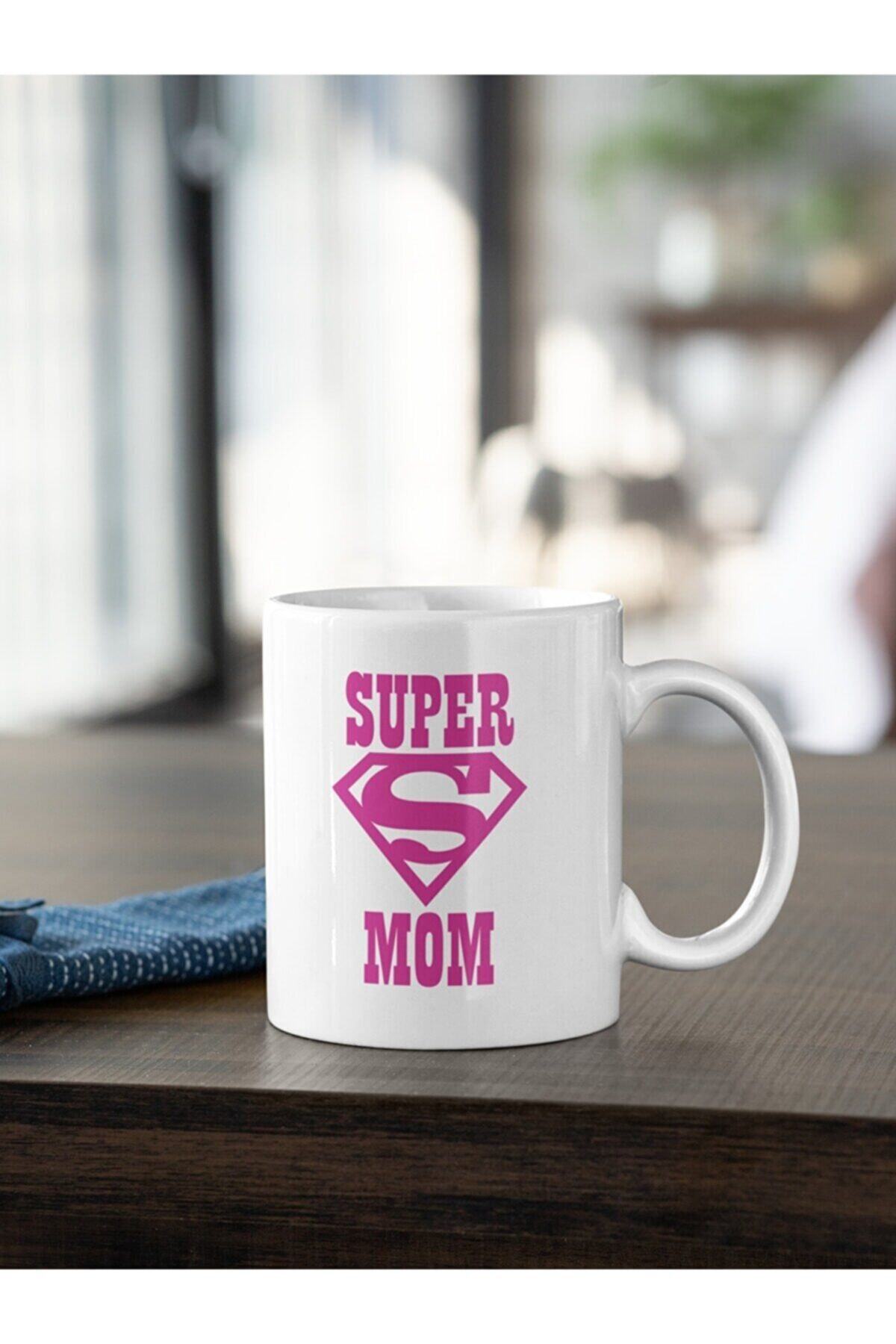 Super Mom Yazı Baskılı Kupa