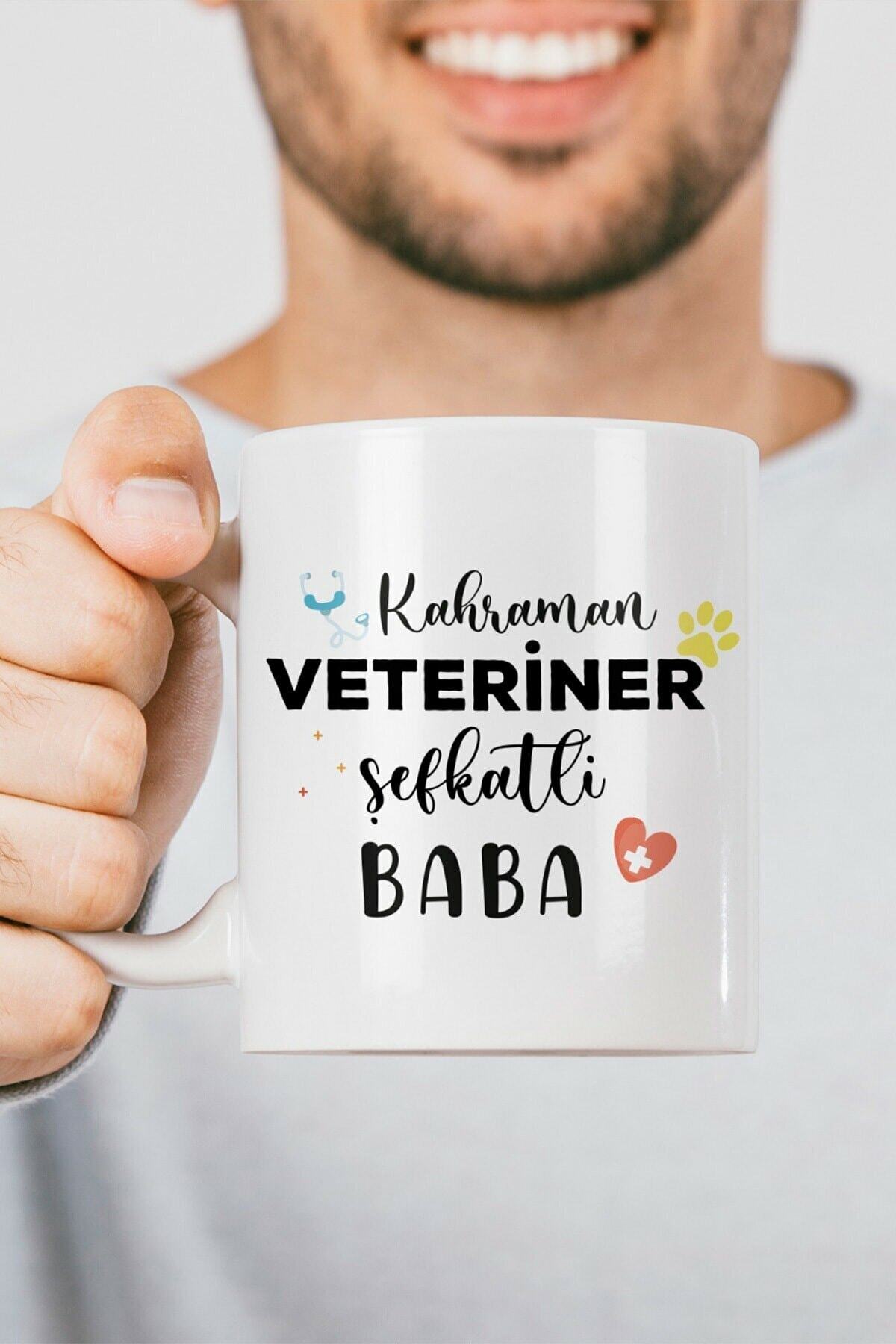 Veteriner Babaya Hediye Kupa Bardak